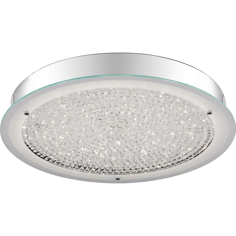 Blaze 20.5 in. Polished Chrome LED Flush Mount by Quoizel 4 Blaze 20.5 in. Polished Chrome LED Flush Mount by Quoizel - Image 2