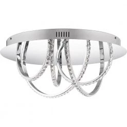 Diamond 17.75 in. Polished Chrome LED Flush Mount by Quoizel 7 Diamond 17.75 in. Polished Chrome LED Flush Mount by Quoizel -Quoizel Sales polished chrome quoizel flush mount lights pcdm1618c c3 1000
