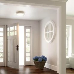 Divine 14 in. Polished Chrome LED Flush Mount by Quoizel -Quoizel Sales polished chrome quoizel flush mount lights pcdv1616c 31 1000