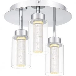 Jade 14 in. Polished Chrome LED Flush Mount by Quoizel 13 Jade 14 in. Polished Chrome LED Flush Mount by Quoizel -Quoizel Sales polished chrome quoizel flush mount lights pcjad1614c 4f 1000