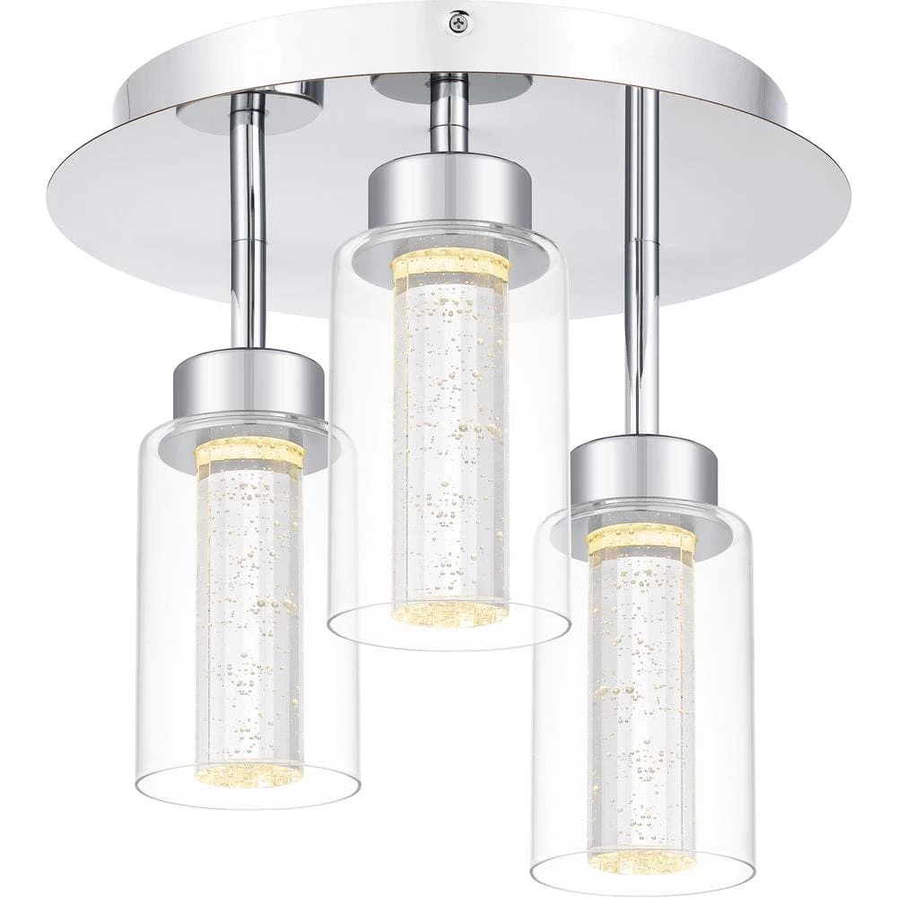 Jade 14 in. Polished Chrome LED Flush Mount by Quoizel 6 Jade 14 in. Polished Chrome LED Flush Mount by Quoizel - Image 4