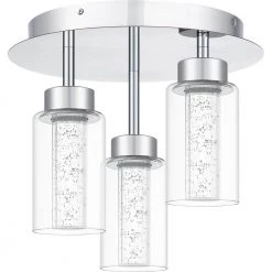 Jade 14 in. Polished Chrome LED Flush Mount by Quoizel 12 Jade 14 in. Polished Chrome LED Flush Mount by Quoizel -Quoizel Sales polished chrome quoizel flush mount lights pcjad1614c c3 1000