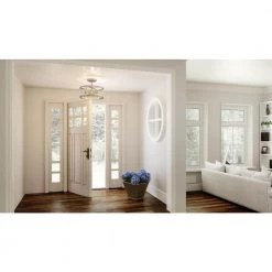 Lucia 15 in. 3-Light Polished Chrome Semi-Flush Mount by Quoizel 17 Lucia 15 in. 3-Light Polished Chrome Semi-Flush Mount by Quoizel -Quoizel Sales polished chrome quoizel flush mount lights pclca1715c 31 1000