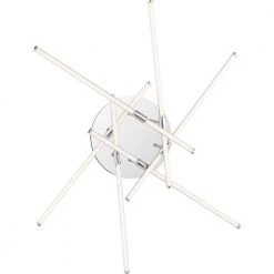 Lightshow Polished Chrome LED Semi-Flush Mount by Quoizel -Quoizel Sales polished chrome quoizel flush mount lights pcls1722c 1f 1000