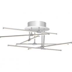 Lightshow Polished Chrome LED Semi-Flush Mount by Quoizel