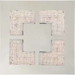 Lunette 10.5 in. Polished Chrome LED Flush Mount by Quoizel -Quoizel Sales polished chrome quoizel flush mount lights pclt1611c 1f 1000