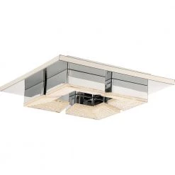 Lunette 10.5 in. Polished Chrome LED Flush Mount by Quoizel