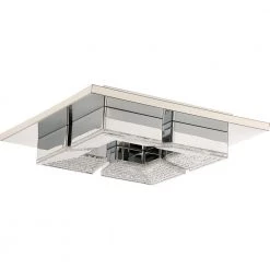 Lunette 10.5 in. Polished Chrome LED Flush Mount by Quoizel -Quoizel Sales polished chrome quoizel flush mount lights pclt1611c c3 1000