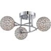 Shimmer 3-Light Polished Chrome Semi-Flush Mount by Quoizel -Quoizel Sales polished chrome quoizel flush mount lights pcsr1716c 64 1000