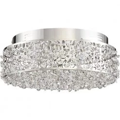 Starlet 13.75 in. Polished Chrome LED Flush Mount by Quoizel 8 Starlet 13.75 in. Polished Chrome LED Flush Mount by Quoizel -Quoizel Sales polished chrome quoizel flush mount lights pcst1614c c3 1000