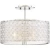 Verity 3-Light Polished Chrome Semi-Flush Mount by Quoizel -Quoizel Sales polished chrome quoizel flush mount lights pcvy1714c 64 1000