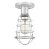 Mixon 5.5 in. 1-Light Polished Chrome Semi-Flush Mount by Quoizel -Quoizel Sales polished chrome quoizel flush mount lights qf5118c 64 1000