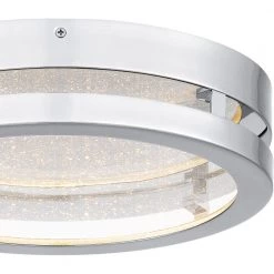 Sylvia 13 in. Polished Chrome LED Flush Mount by Quoizel 15 Sylvia 13 in. Polished Chrome LED Flush Mount by Quoizel -Quoizel Sales polished chrome quoizel flush mount lights qfl5634c 44 1000