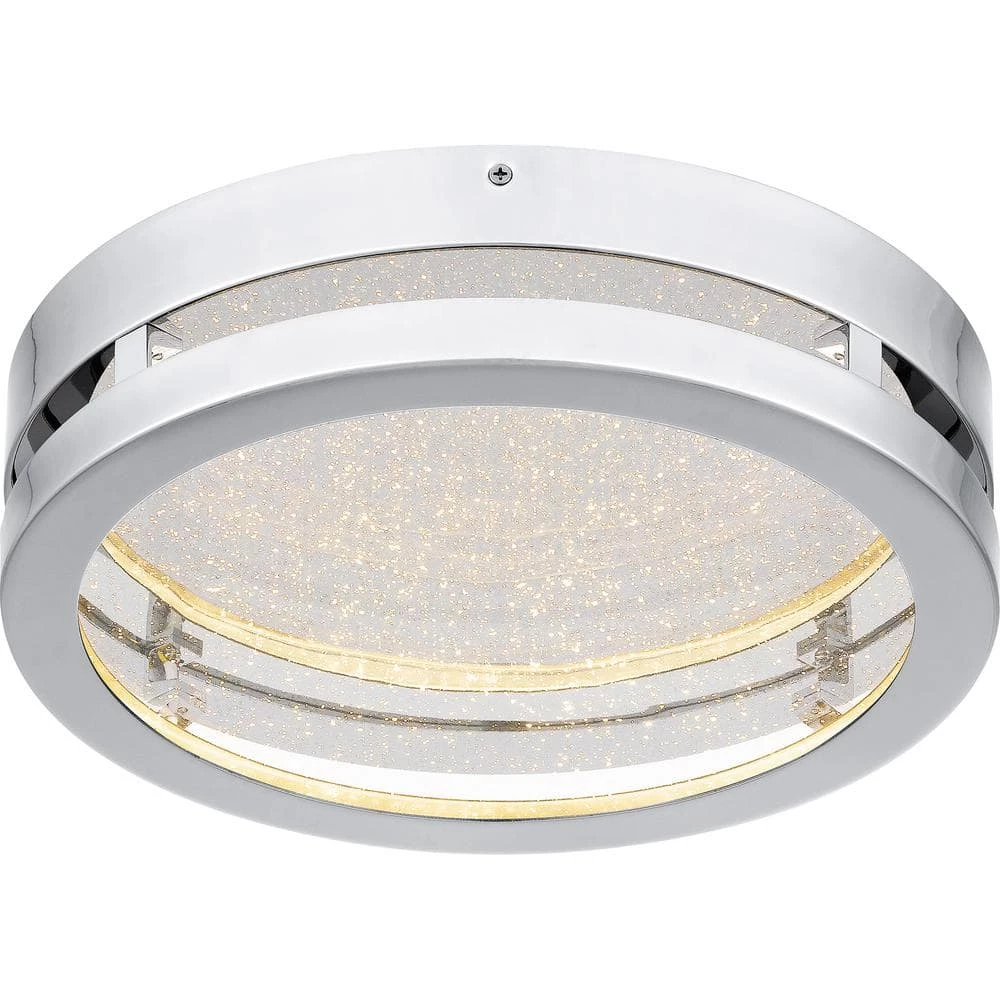 Sylvia 13 in. Polished Chrome LED Flush Mount by Quoizel 6 Sylvia 13 in. Polished Chrome LED Flush Mount by Quoizel - Image 4