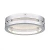 Sylvia 13 in. Polished Chrome LED Flush Mount by Quoizel -Quoizel Sales polished chrome quoizel flush mount lights qfl5634c 64 1000