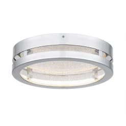 Sylvia 13 in. Polished Chrome LED Flush Mount by Quoizel