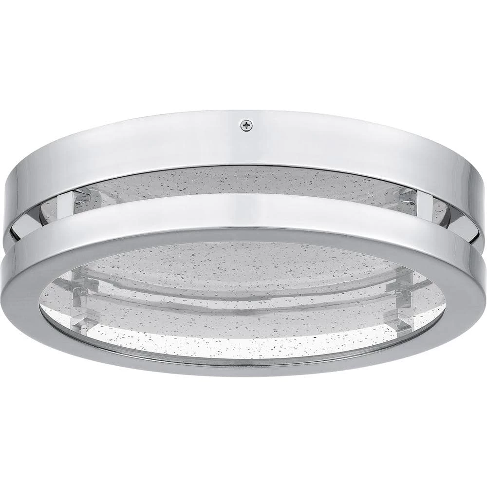 Sylvia 13 in. Polished Chrome LED Flush Mount by Quoizel 5 Sylvia 13 in. Polished Chrome LED Flush Mount by Quoizel - Image 3