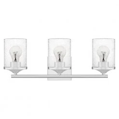 Abner 3-Light Polished Chrome Vanity Light by Quoizel -Quoizel Sales polished chrome quoizel vanity lighting abr8621c 1f 1000