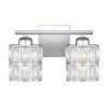 Gibson 13 in. 2-Light Polished Chrome Vanity Light by Quoizel -Quoizel Sales polished chrome quoizel vanity lighting gib8613c 64 1000