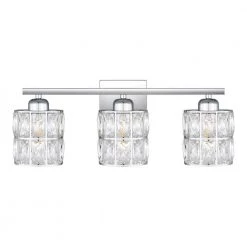 Gibson 21.25 in. 3-Light Polished Chrome Vanity Light by Quoizel