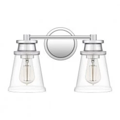 Haverfield 15 in. 2-Light Polished Chrome Vanity Light by Quoizel 13 Haverfield 15 in. 2-Light Polished Chrome Vanity Light by Quoizel -Quoizel Sales polished chrome quoizel vanity lighting hav8615c 4f 1000