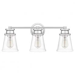 Haverfield 24 in. 3-Light Polished Chrome Vanity Light by Quoizel -Quoizel Sales polished chrome quoizel vanity lighting hav8624c 1f 1000
