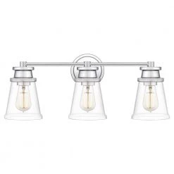 Haverfield 24 in. 3-Light Polished Chrome Vanity Light by Quoizel