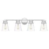 Haverfield 33.25 in. 4-Light Polished Chrome Vanity Light by Quoizel -Quoizel Sales polished chrome quoizel vanity lighting hav8633c 64 1000