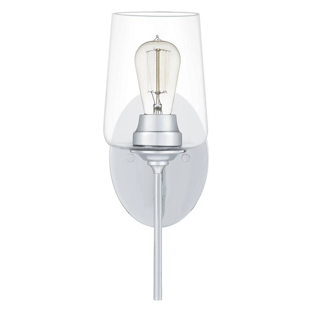 Miller 1-Light Polished Chrome Sconce by Quoizel 6 Miller 1-Light Polished Chrome Sconce by Quoizel - Image 4