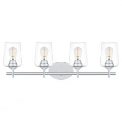 Miller 4-Light Polished Chrome Vanity Light by Quoizel