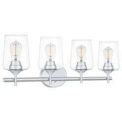 Miller 4-Light Polished Chrome Vanity Light by Quoizel -Quoizel Sales polished chrome quoizel vanity lighting mlr8631c c3 1000