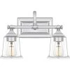 Nicholas 2-Light Polished Chrome Vanity Light by Quoizel -Quoizel Sales polished chrome quoizel vanity lighting nlc8602c 64 1000