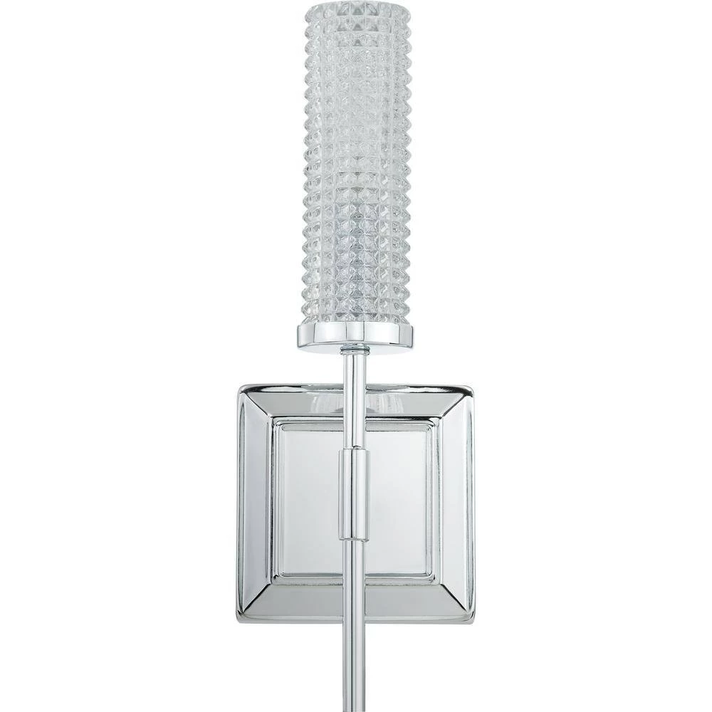 Nora 1-Light Polished Chrome Sconce by Quoizel 6 Nora 1-Light Polished Chrome Sconce by Quoizel - Image 4