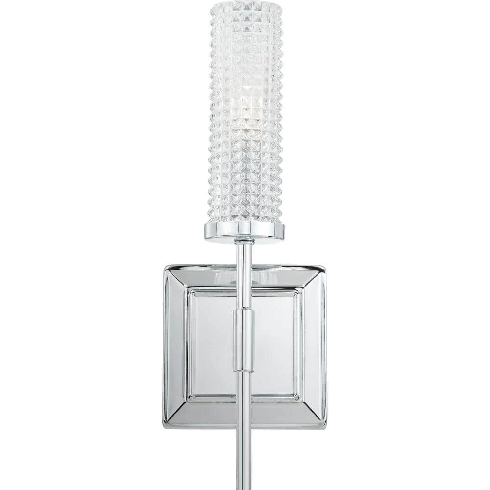 Nora 1-Light Polished Chrome Sconce by Quoizel 3 Nora 1-Light Polished Chrome Sconce by Quoizel