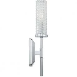 Nora 1-Light Polished Chrome Sconce by Quoizel 8 Nora 1-Light Polished Chrome Sconce by Quoizel -Quoizel Sales polished chrome quoizel vanity lighting nor8605c c3 1000