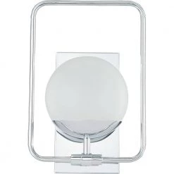 Padgett 1-Light Polished Chrome Sconce by Quoizel -Quoizel Sales polished chrome quoizel vanity lighting pad8608c 1f 1000