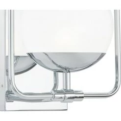 Padgett 1-Light Polished Chrome Sconce by Quoizel -Quoizel Sales polished chrome quoizel vanity lighting pad8608c 44 1000