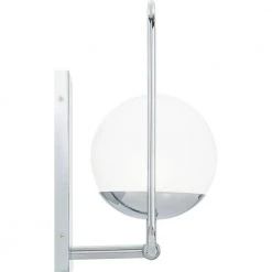 Padgett 1-Light Polished Chrome Sconce by Quoizel -Quoizel Sales polished chrome quoizel vanity lighting pad8608c c3 1000