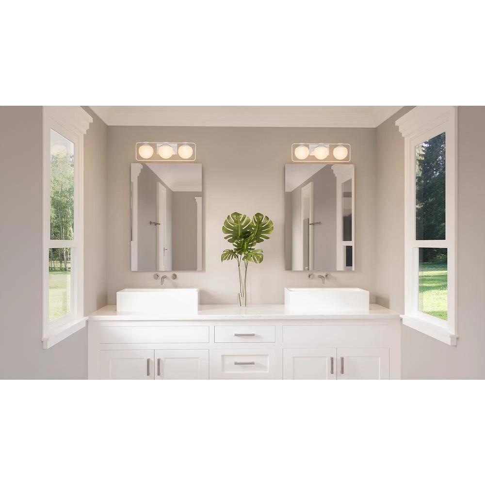 Padgett 3-Light Polished Chrome Vanity Light by Quoizel 9 Padgett 3-Light Polished Chrome Vanity Light by Quoizel - Image 7