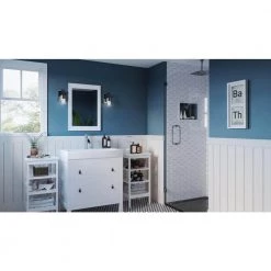 Adena 4.75 in. Polished Chrome LED Sconce with Clear Crystal Glass Shade by Quoizel -Quoizel Sales polished chrome quoizel vanity lighting pcada8605c 31 1000