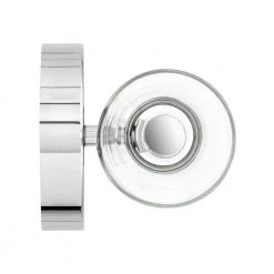 Amara 5 in. 1-Light Polished Chrome LED Vanity Light Bar by Quoizel -Quoizel Sales polished chrome quoizel vanity lighting pcama8522c 44 1000