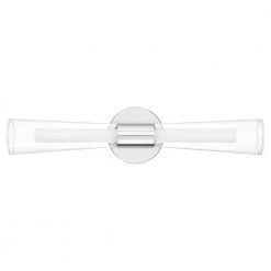 Amara 5 in. 1-Light Polished Chrome LED Vanity Light Bar by Quoizel -Quoizel Sales polished chrome quoizel vanity lighting pcama8522c 4f 1000