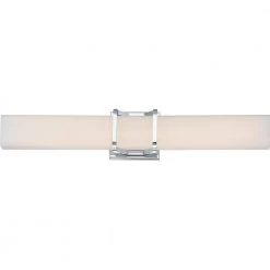 Axis 25 in. Polished Chrome Integrated LED Vanity Light by Quoizel