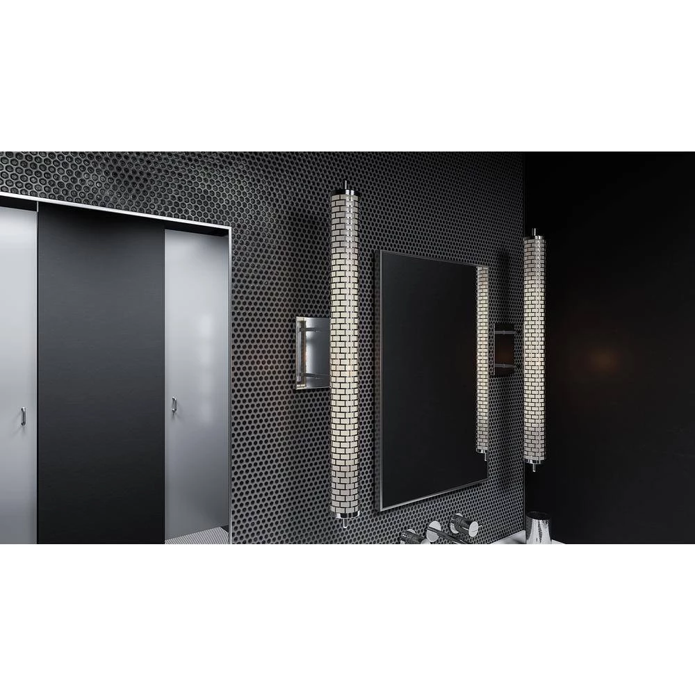 Effie 32 in. Polished Chrome LED Vanity Light Bar by Quoizel 4 Effie 32 in. Polished Chrome LED Vanity Light Bar by Quoizel - Image 2