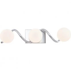 Essence 23.75 in. Polished Chrome LED Vanity Light Bar with Opal Etched Glass by Quoizel