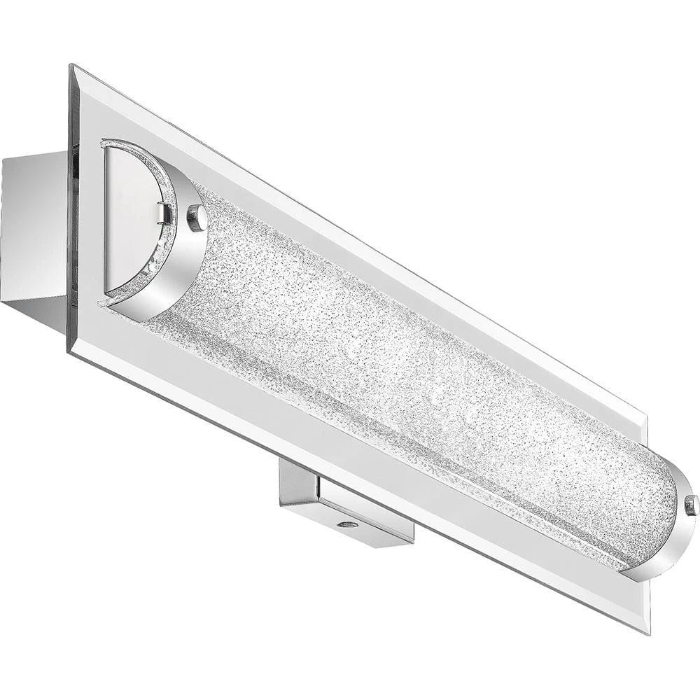 Glitz 31.75 in. Polished Chrome Integrated LED Vanity Light by Quoizel 6 Glitz 31.75 in. Polished Chrome Integrated LED Vanity Light by Quoizel - Image 4