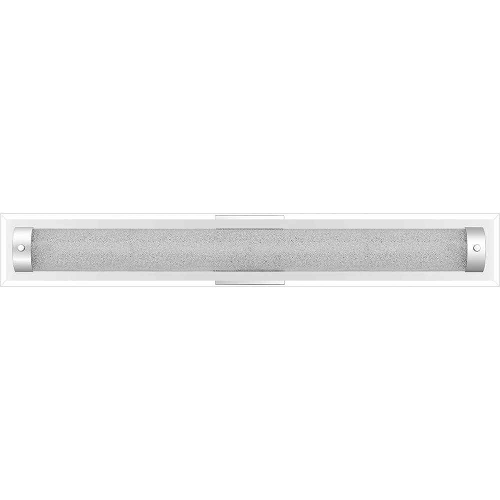 Glitz 31.75 in. Polished Chrome Integrated LED Vanity Light by Quoizel 5 Glitz 31.75 in. Polished Chrome Integrated LED Vanity Light by Quoizel - Image 3