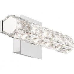 Luster 14.75 in. Polished Chrome Integrated LED Vanity Light by Quoizel -Quoizel Sales polished chrome quoizel vanity lighting pclu8515c e1 1000