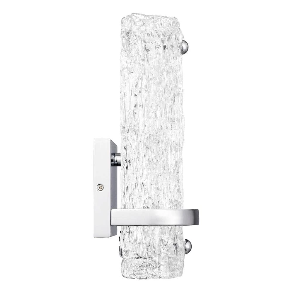 1-Light Pell 5 in. Polished Chrome Integrated LED Wall Sconce by Quoizel 7 1-Light Pell 5 in. Polished Chrome Integrated LED Wall Sconce by Quoizel - Image 5