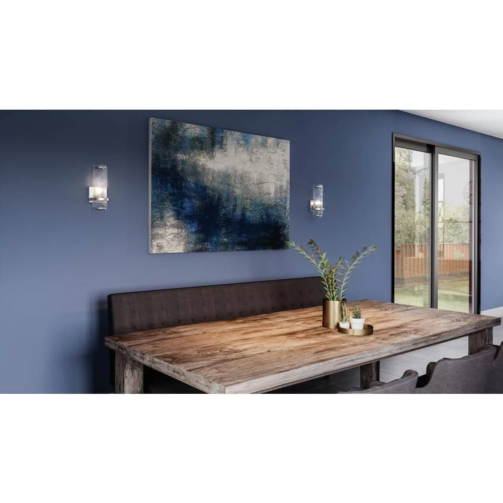 1-Light Pell 5 in. Polished Chrome Integrated LED Wall Sconce by Quoizel 10 1-Light Pell 5 in. Polished Chrome Integrated LED Wall Sconce by Quoizel - Image 8